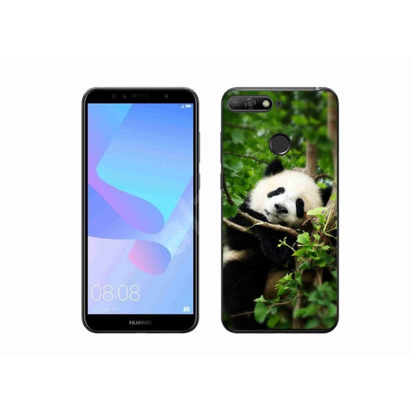 Gél borítás mmCase a Huawei Y6 Prime (2018) számára - panda