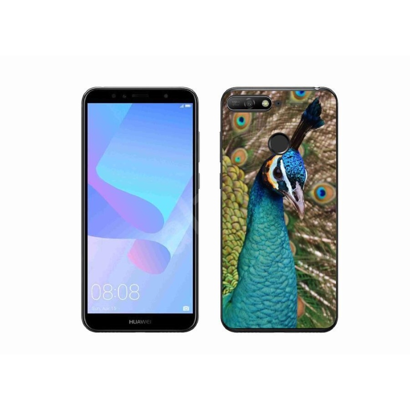 Gél borítás mmCase a Huawei Y6 Prime 2018-hoz - páva