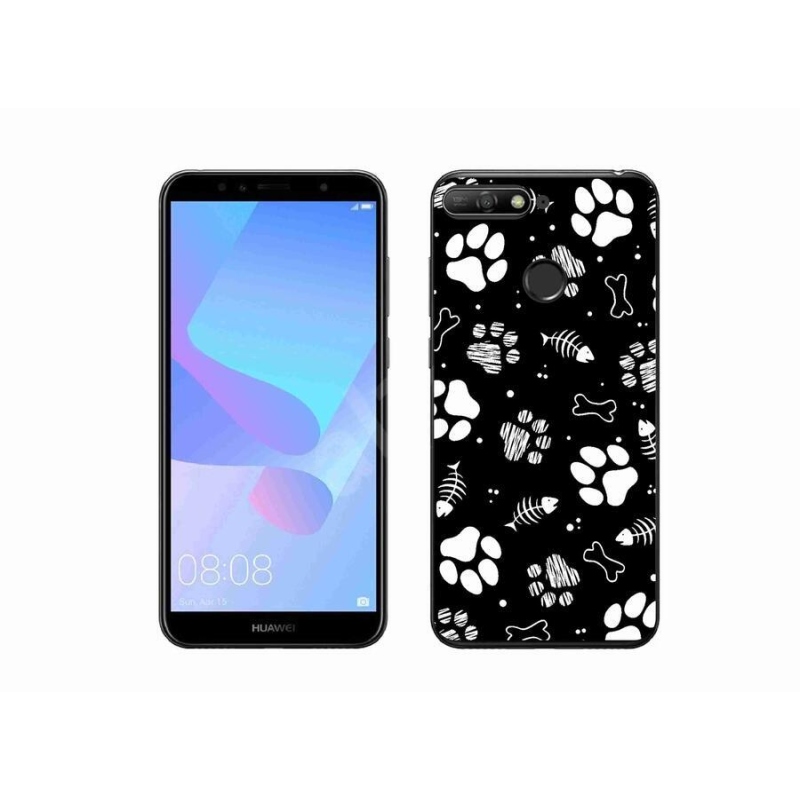 Gél borítás mmCase a Huawei Y6 Prime (2018) - kutyamancsok számára