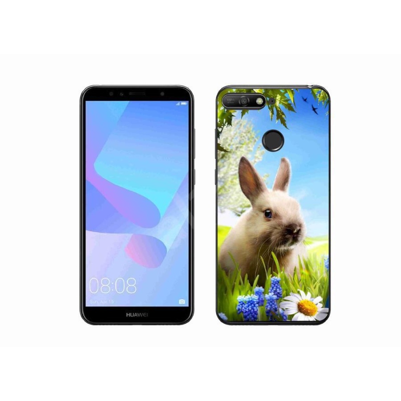 Gél borítás mmCase a Huawei Y6 Prime (2018) - nyuszi számára