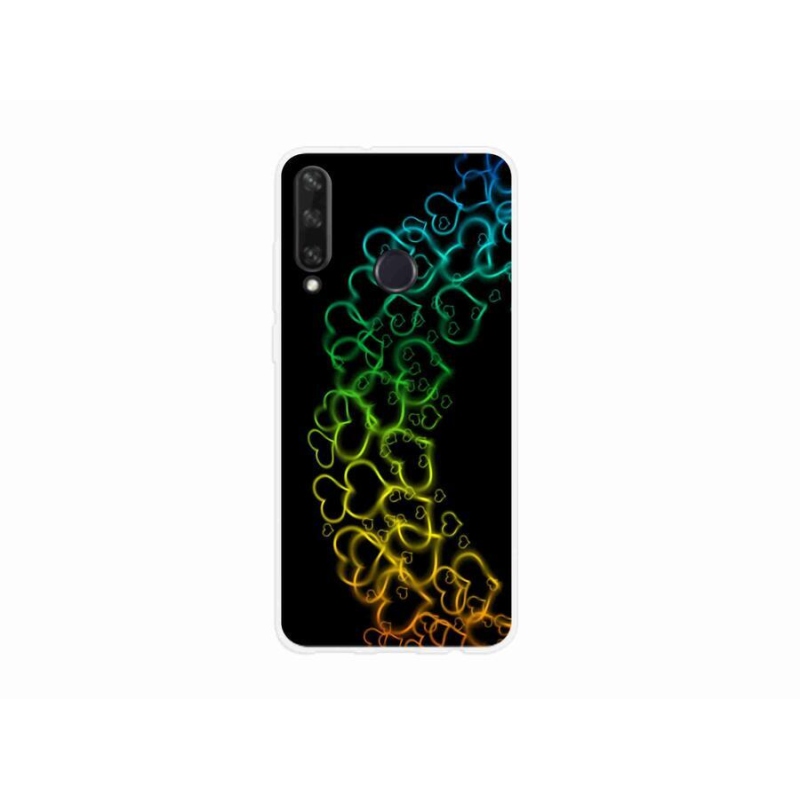 Gél borító mmCase a mobil Huawei Y6p - színes szívek