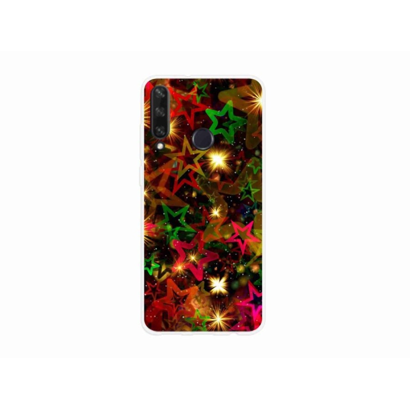Gél borítás mmCase mobil Huawei Y6p - színes csillagok