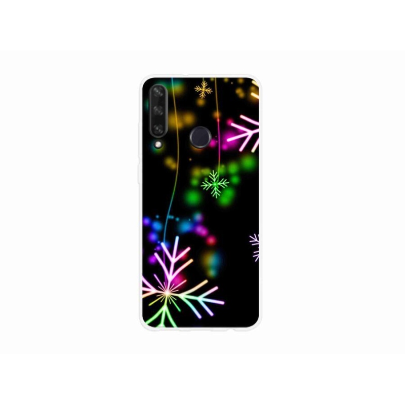 Gél borítás mmCase mobil Huawei Y6p - színes pelyhekhez
