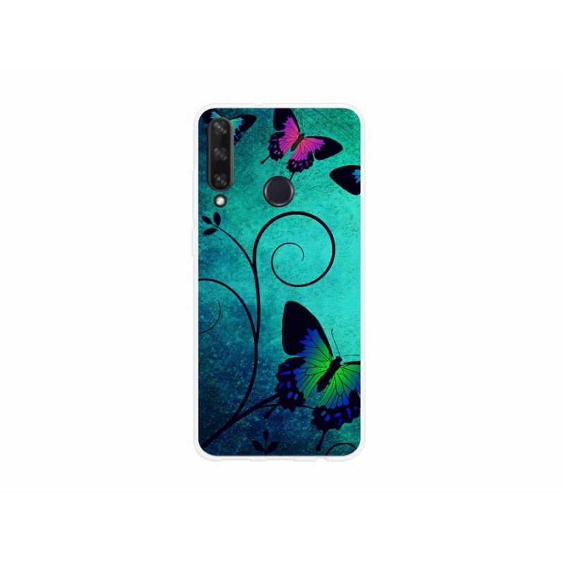 Gél borító mmCase mobil Huawei Y6p - színes pillangókhoz