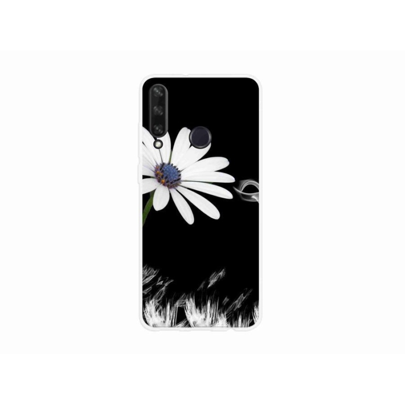 Gél borítás mmCase a Huawei Y6p-hez - fehér virág