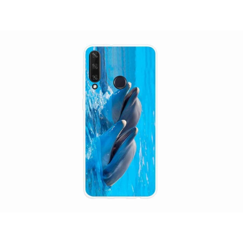 Gél borító mmCase mobil Huawei Y6p - delfinek - mobiltelefonokhoz
