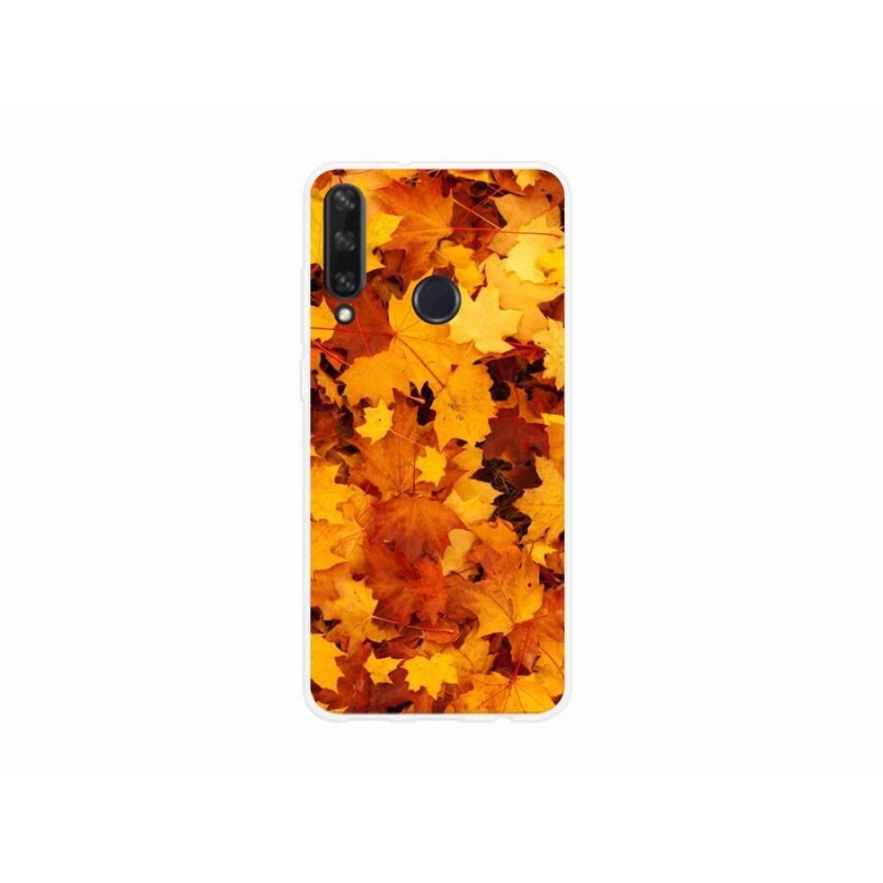 Gél borító mmCase a Huawei Y6p-hez - juharlevelek