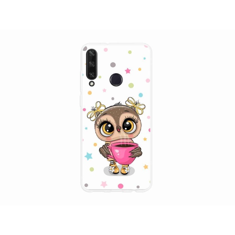 Gél borító mmCase a Huawei Y6p készülékhez - rajzfilm bagoly