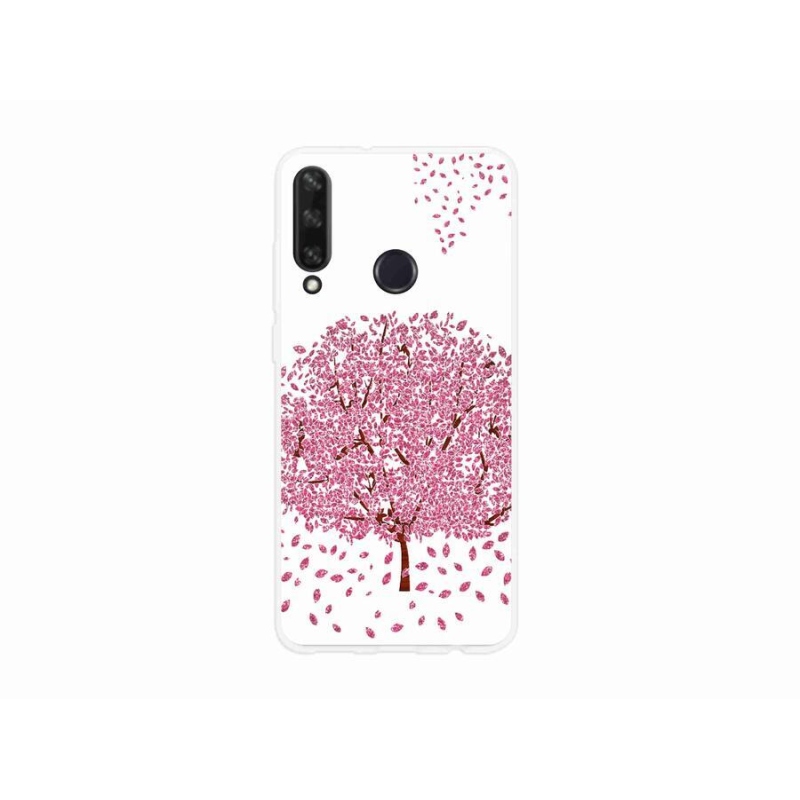 Gél borító mmCase mobil Huawei Y6p - rajzfilm fa levelekkel