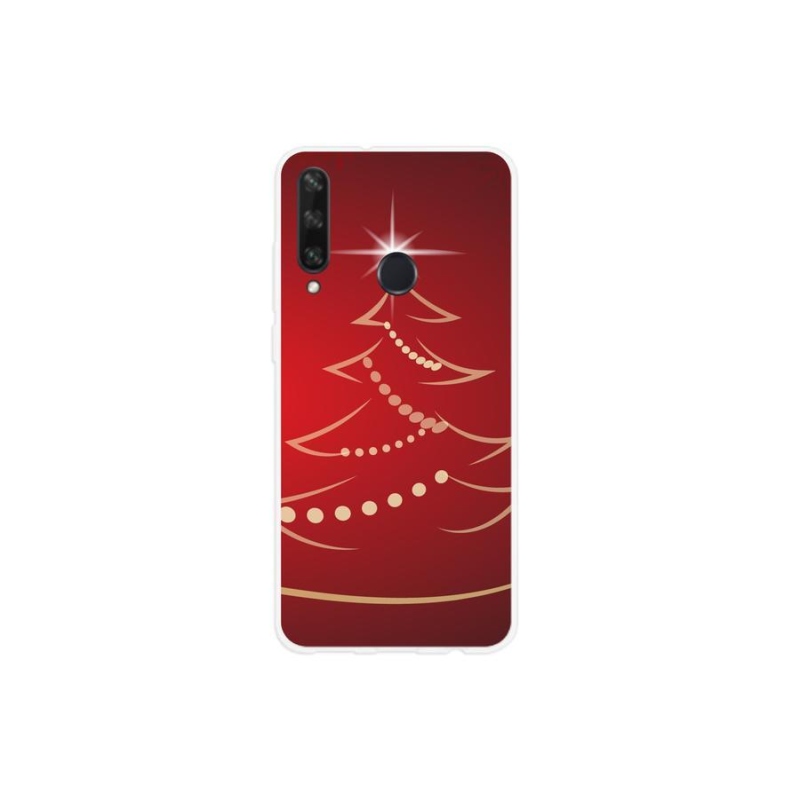 Gél borító mmCase a Huawei Y6p-hez - karácsonyfa karikatúra