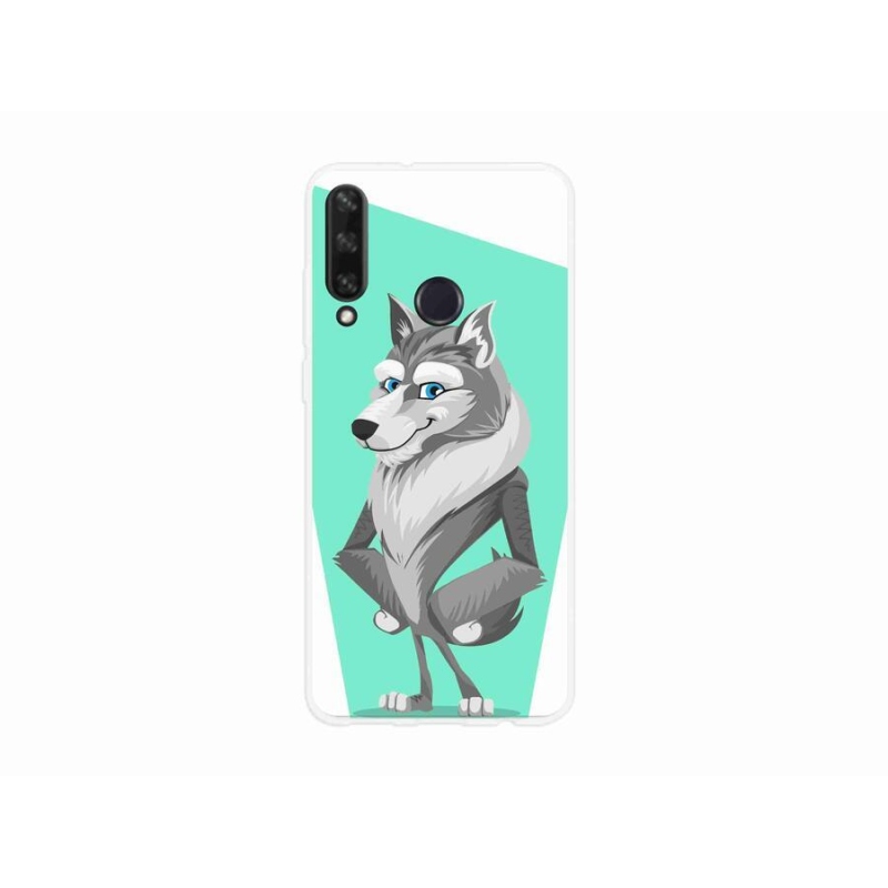 Gél borító mmCase a mobil Huawei Y6p - rajzfilm farkashoz