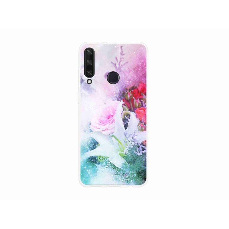 Gél borító mmCase a mobil Huawei Y6p - virágok 4