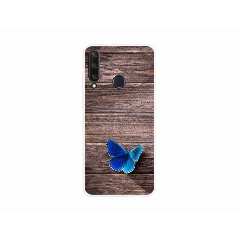 Zselés borítás mmCase a Huawei Y6p-hez - kék pillangó 1