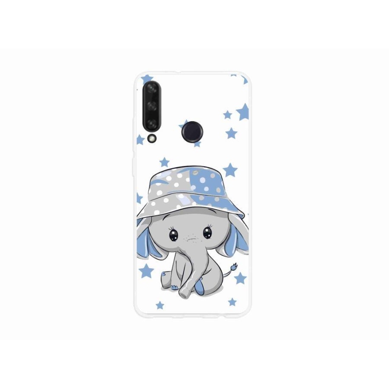 Gél borítás mmCase a Huawei Y6p készülékhez - kék elefánt