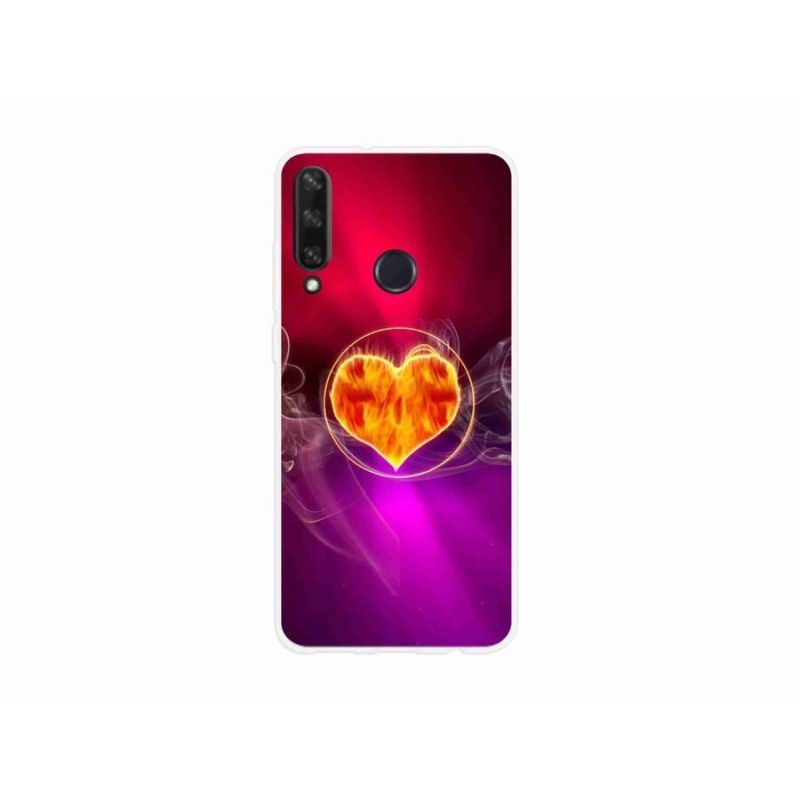 Gél borító mmCase a mobil Huawei Y6p - tüzes szívhez
