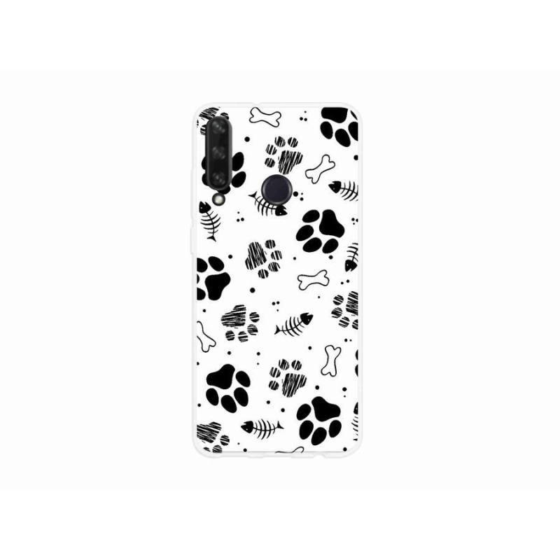 Gél borító mmCase mobil Huawei Y6p - kutyamancsok 1