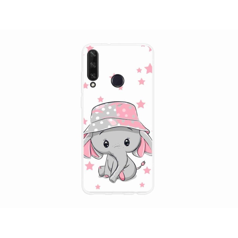 Gél borító mmCase a Huawei Y6p-hez - rózsaszín elefánt