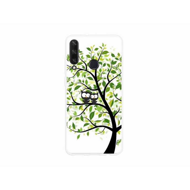 Gél borító mmCase a Huawei Y6p-hez - baglyok a fán