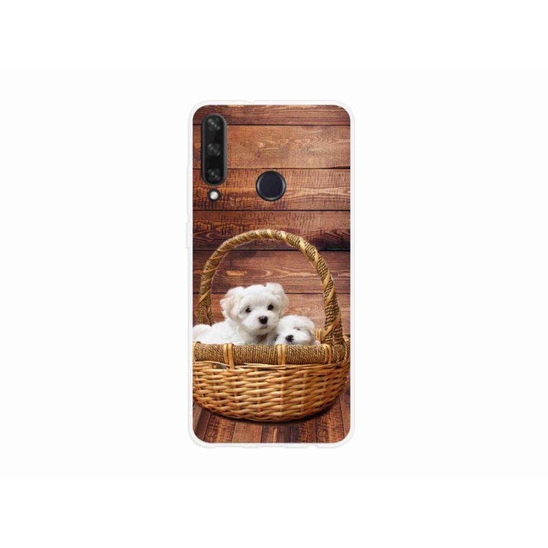 Gél borító mmCase mobil Huawei Y6p - kölyökkutyákhoz