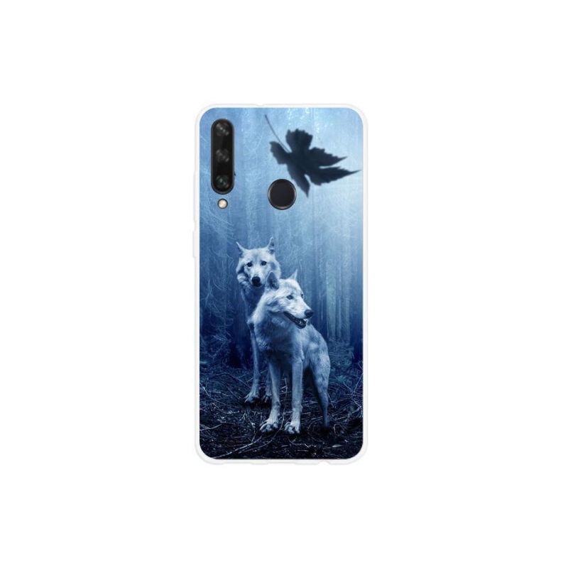 Gél borítás mmCase mobil Huawei Y6p - farkasok az erdőben