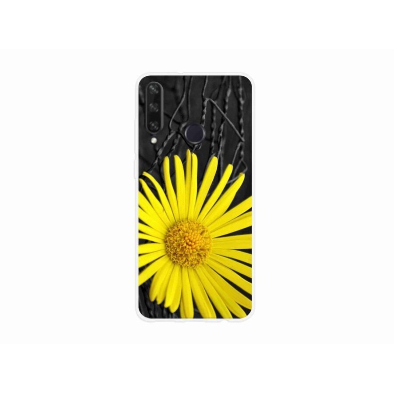 Gél borító mmCase a Huawei Y6p-hez - sárga virág
