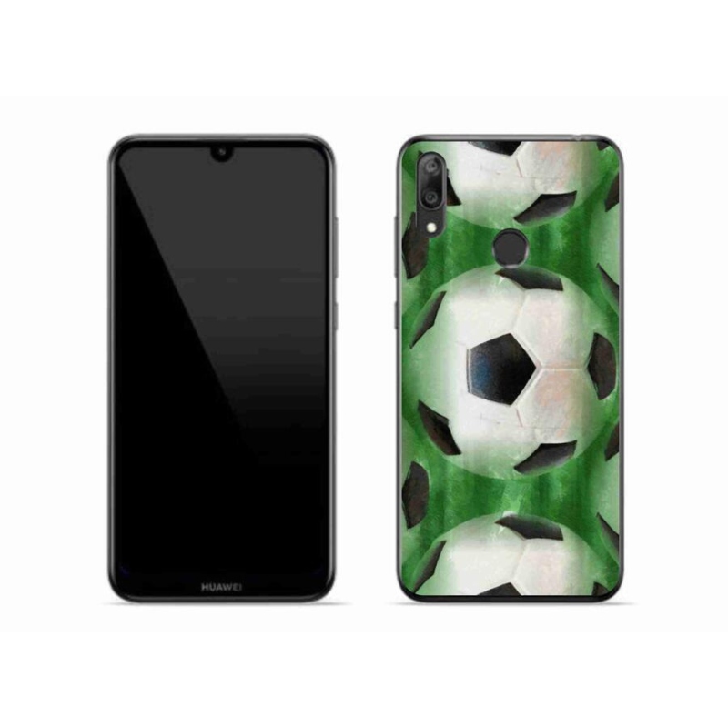 Gél borítás mmCase mobil Huawei Y7 (2019) - focilabda