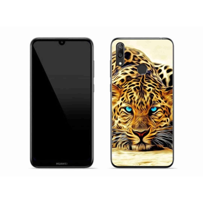 Gél borító mmCase a mobil Huawei Y7 (2019) - rajzfilm tigrishez