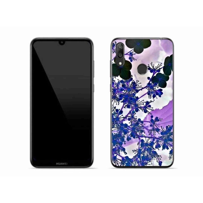 Gél borító mmCase a mobil Huawei Y7 (2019) - hortenzia virághoz
