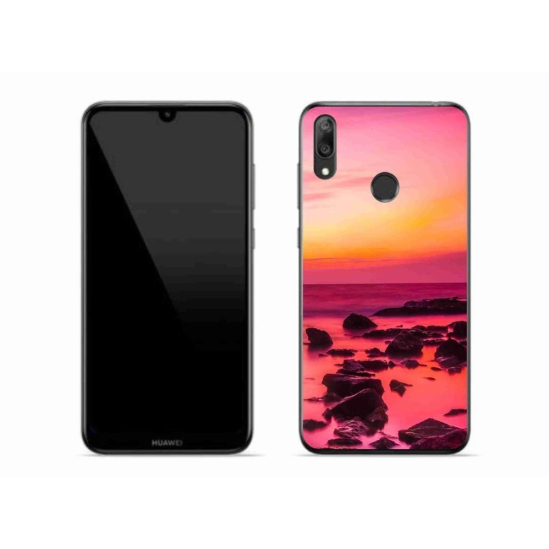 Gél borító mmCase a Huawei Y7 (2019) - tenger és ragyogás számára