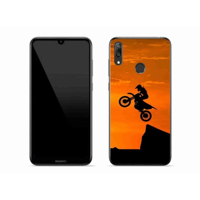 Gél borítás mmCase a Huawei Y7 (2019) számára - motocross