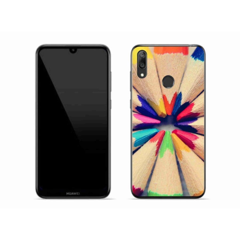 Gél borítás mmCase a Huawei Y7 (2019) - zsírkrétákhoz