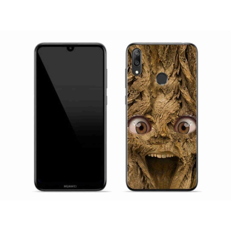 Gél borító mmCase a Huawei Y7 (2019) - boldog fa szemekkel