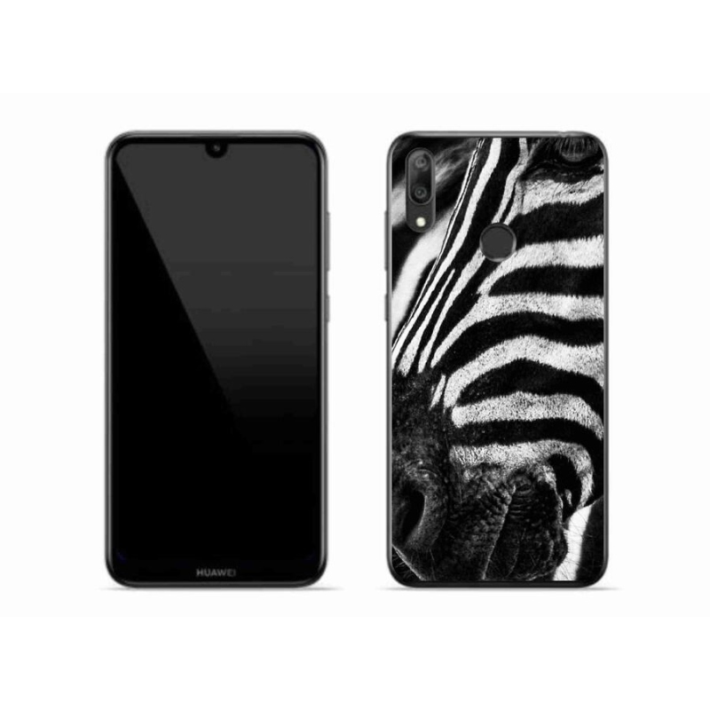 Gél borító mmCase a Huawei Y7 (2019) - zebra