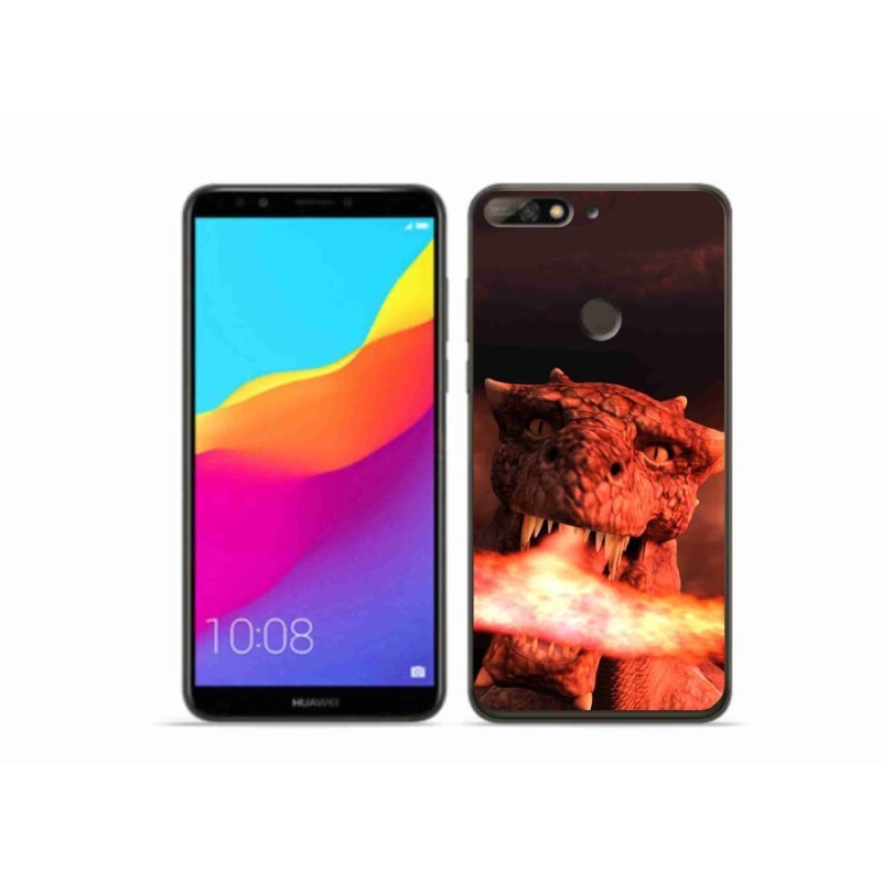 Gél borítás mmCase a Huawei Y7 Prime (2018) - sárkányhoz