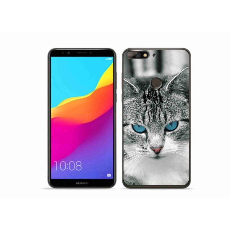 Gél borítás mmCase a Huawei Y7 Prime (2018) - macskaszem 1