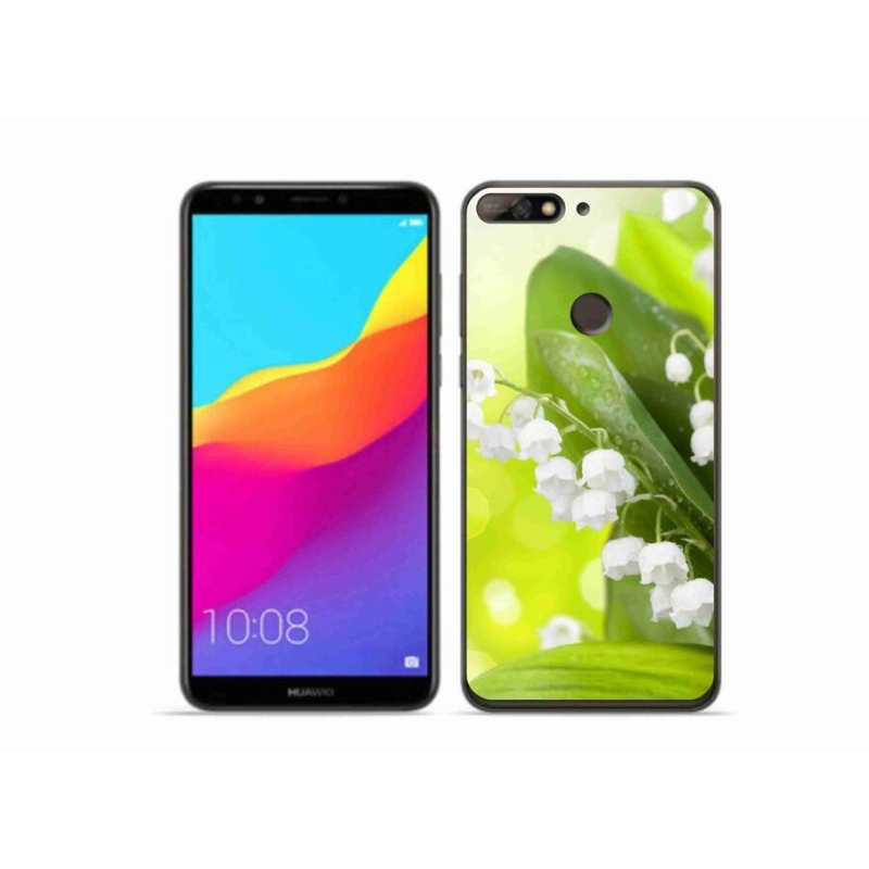 Gél borítás mmCase a Huawei Y7 Prime (2018) számára - lily of the valley (gyöngyvirág)