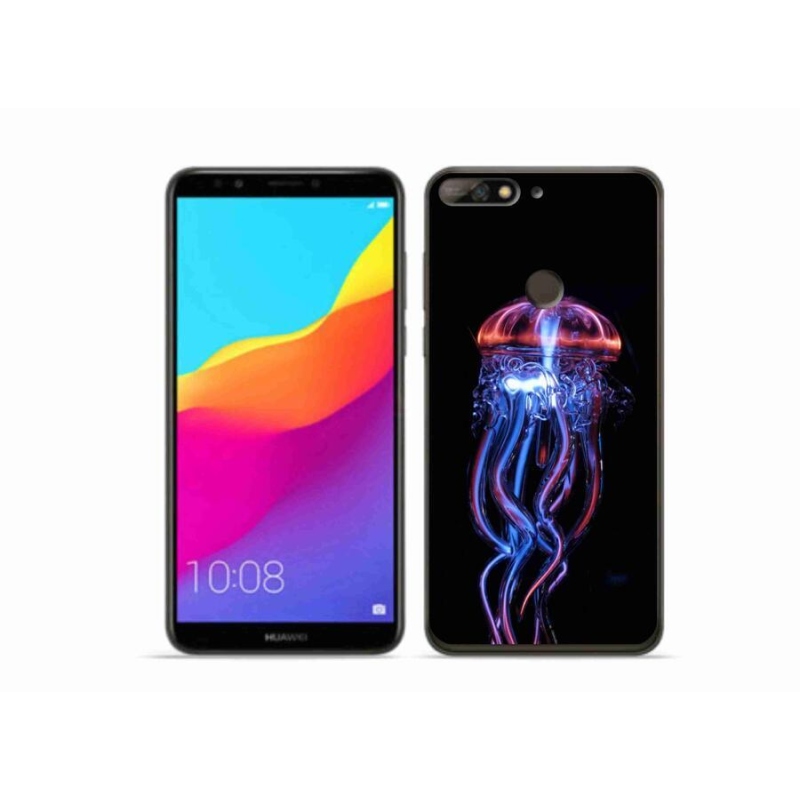Gél borítás mmCase a Huawei Y7 Prime (2018) - medúza számára