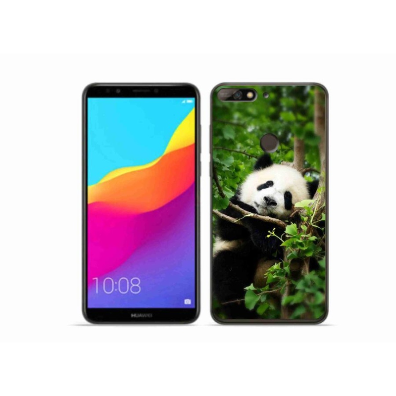Gél borítás mmCase a Huawei Y7 Prime (2018) számára - panda