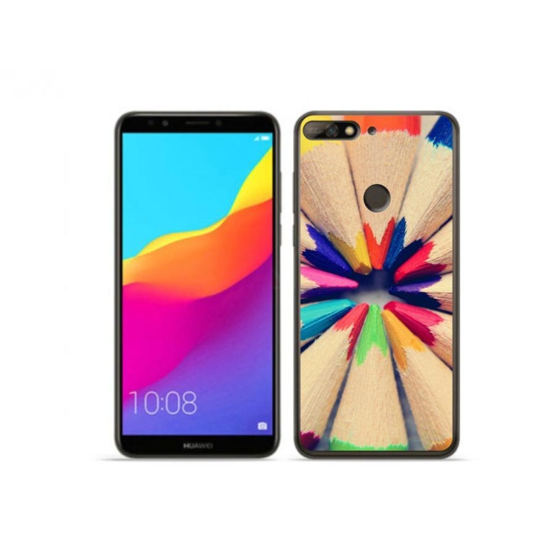 Gél borító mmCase a Huawei Y7 Prime (2018) - zsírkrétákhoz