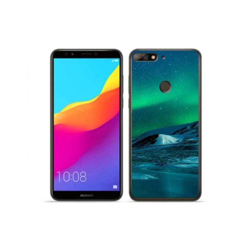 Gél borító mmCase a Huawei Y7 Prime (2018) - aurora borealishoz