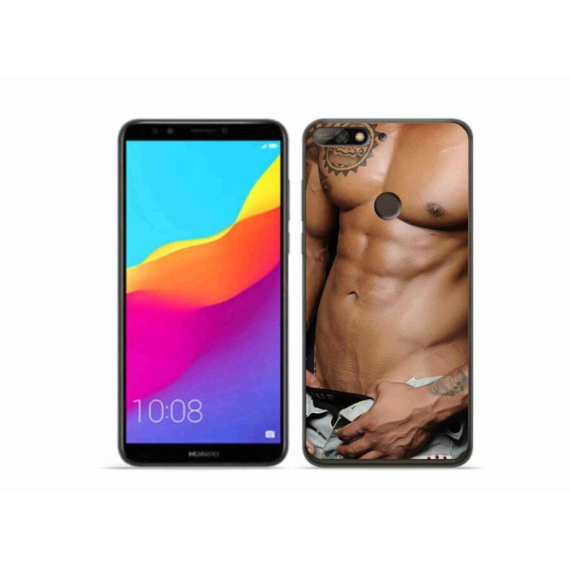 Gél borítás mmCase a Huawei Y7 Prime (2018) - szexi férfi számára
