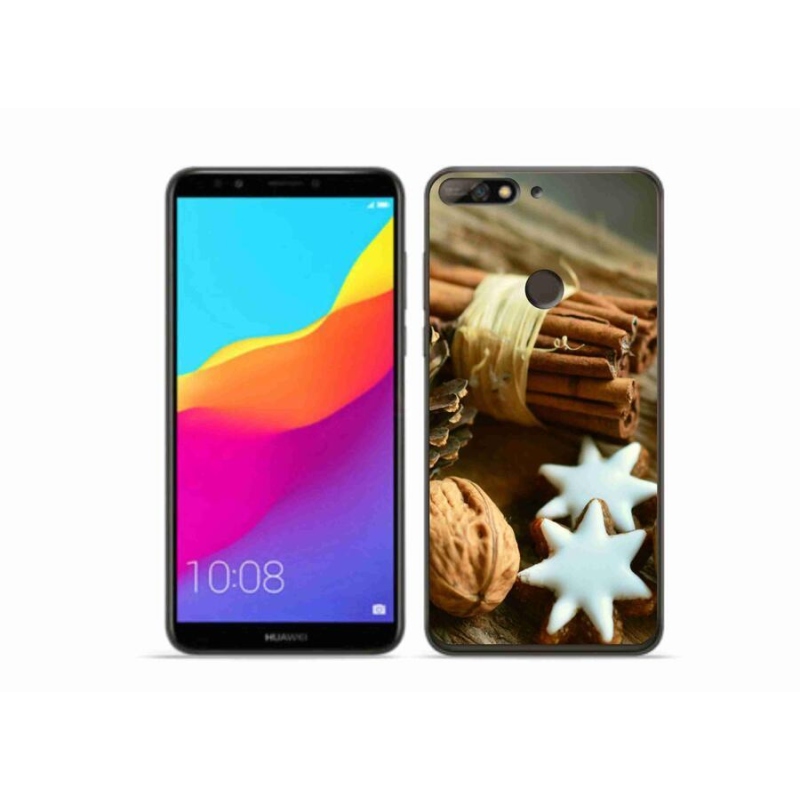 Gél borítás mmCase a Huawei Y7 Prime (2018) - fahéj és mézeskalács számára