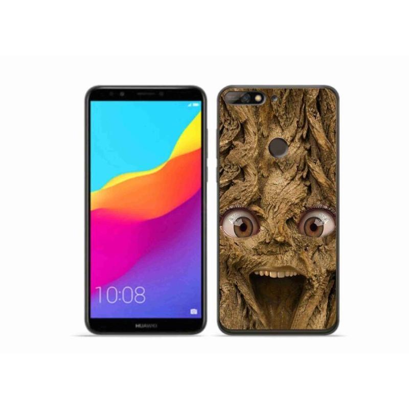 Gél borítás mmCase a Huawei Y7 Prime (2018) - boldog fa szemekkel
