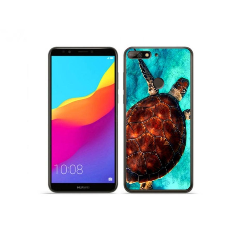 Gél borítás mmCase a Huawei Y7 Prime (2018) - teknősbéka számára