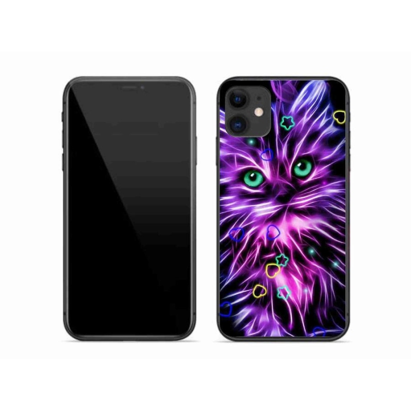 Gél borítás mmCase iPhone 11 készülékhez - absztrakt macska