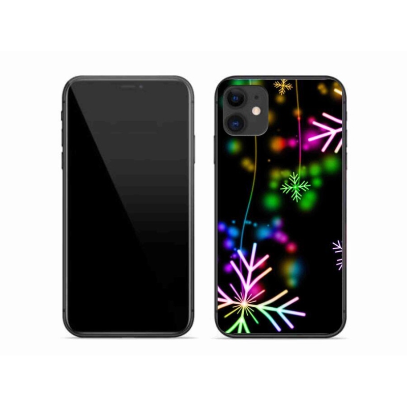 Zselés borítás mmCase iPhone 11 készülékhez - színes pelyhekkel