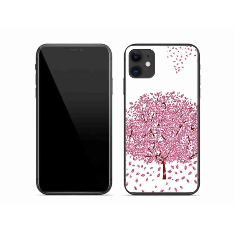Gél borítás mmCase iPhone 11 készülékhez - rajzfilmfa levelekkel