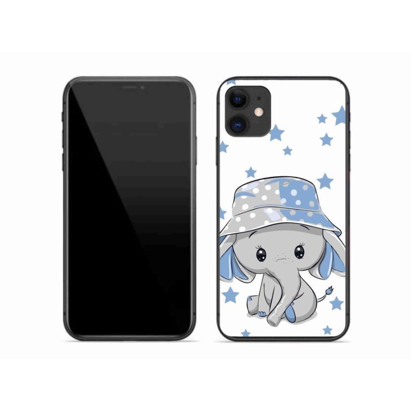 Zselés borítás mmCase iPhone 11 készülékhez - kék elefánt