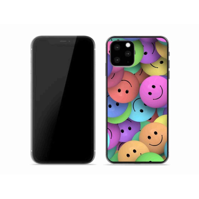 Zselés borítás mmCase iPhone 11 Pro készülékhez - színes smiley-k