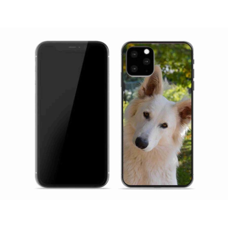 Zselés borítás mmCase iPhone 11 Pro készülékhez - fehér Svájci juhász 1